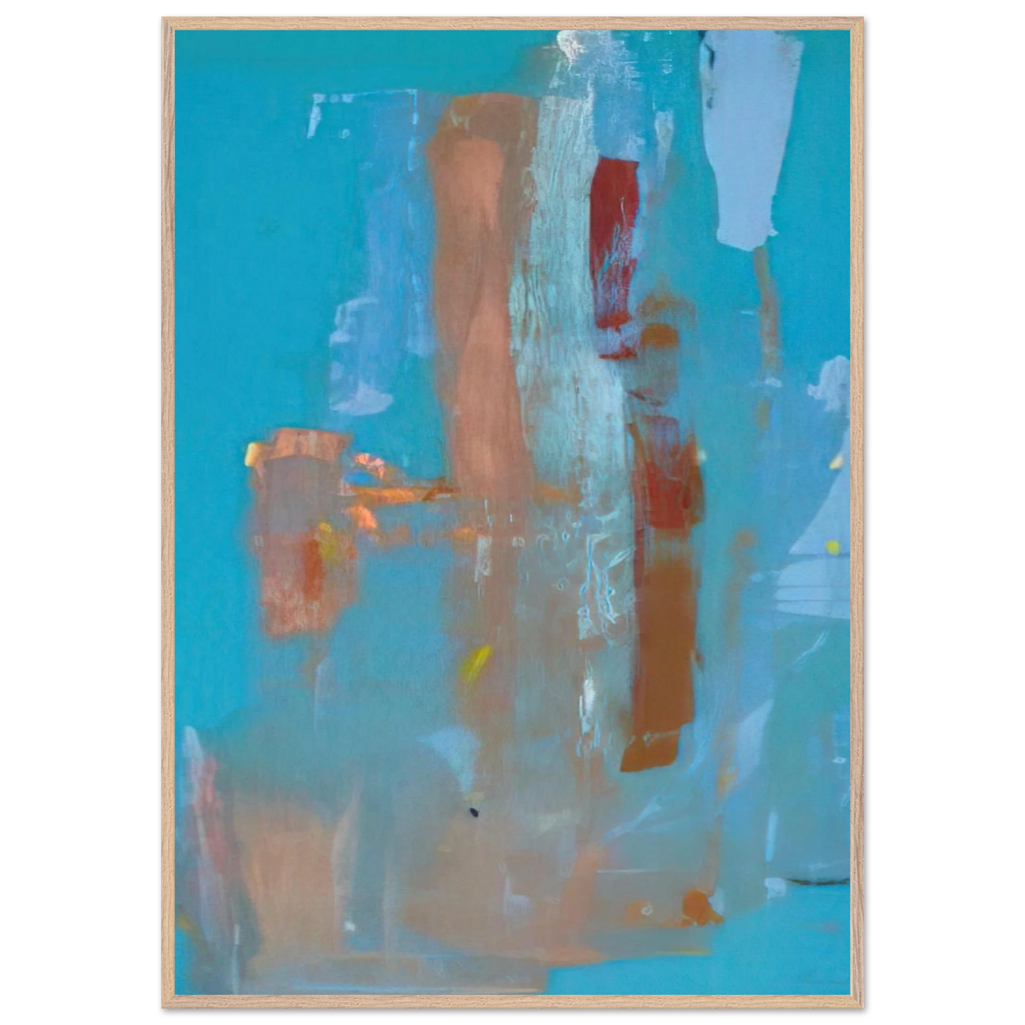 Helen Frankenthaler - In on Blue - 1976 Wall art - 50x70 cm / 20x28 inches - Fine Art Poster - -
