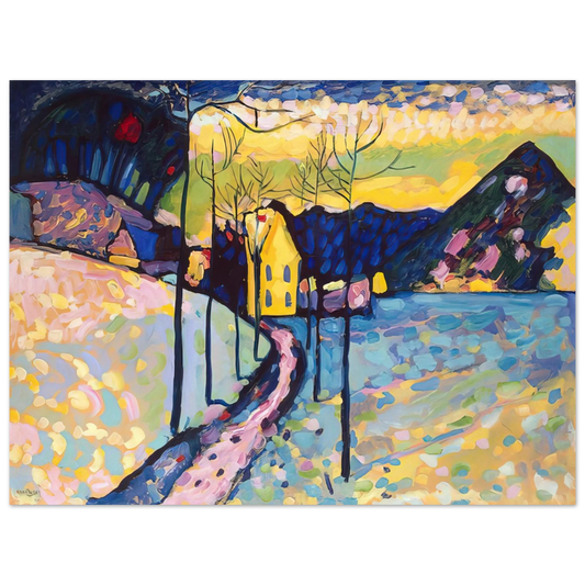 Wassily Kandinsky - WINTER LANDSCAPE 1909 Fine Art Poster - Default Title