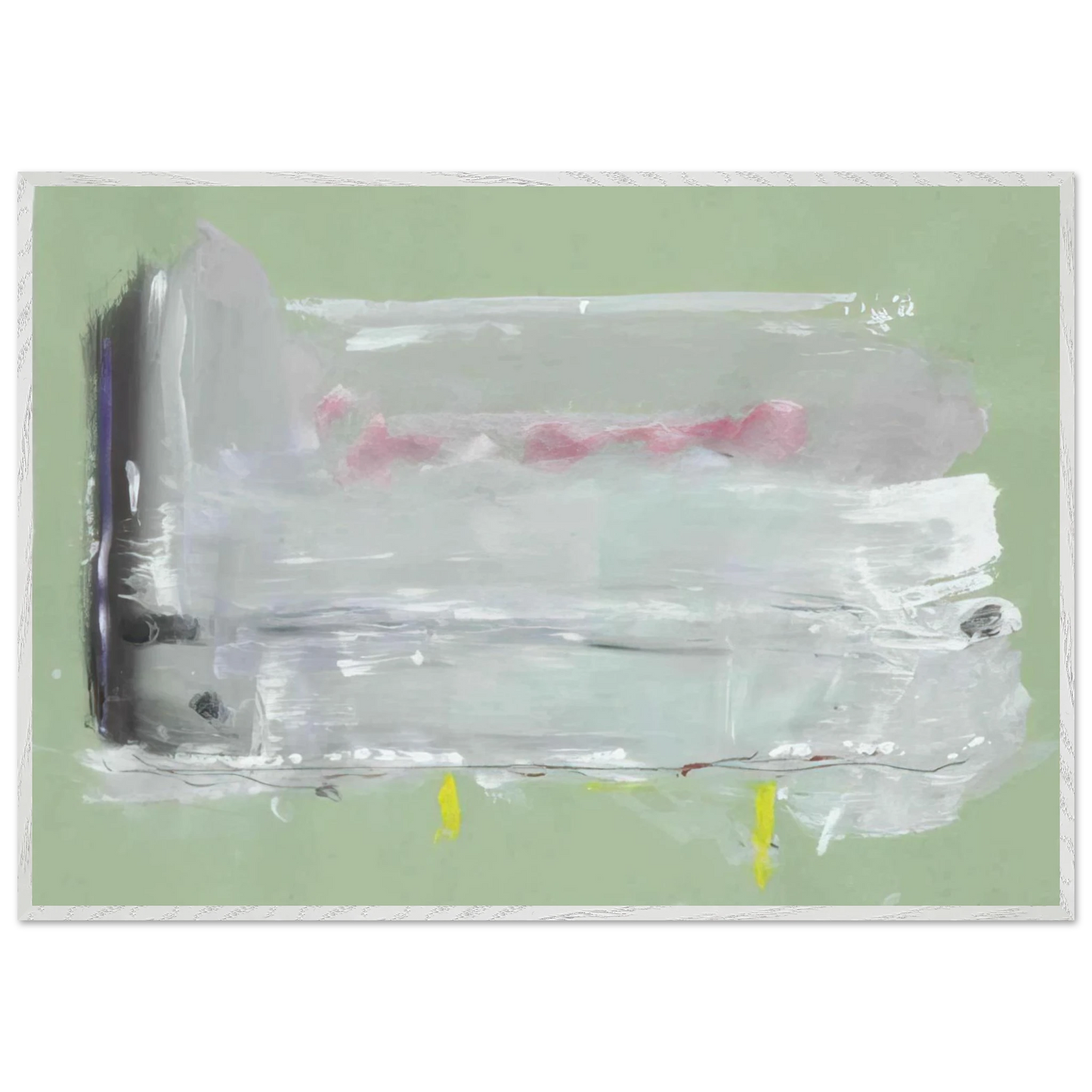 Helen Frankenthaler - Untitled - 1984 Wall art - 40x50 cm / 16x20 inches - Premium Wooden Framed Poster With Fine Art Paper - Wood frame