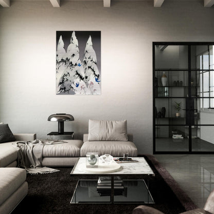 Winter Pine - Eyvind Earle Brushed Aluminum Print - 70x100 cm / 28x40 inches | Eyvind Earle Aluminum Print | Eyvind Earle Prints