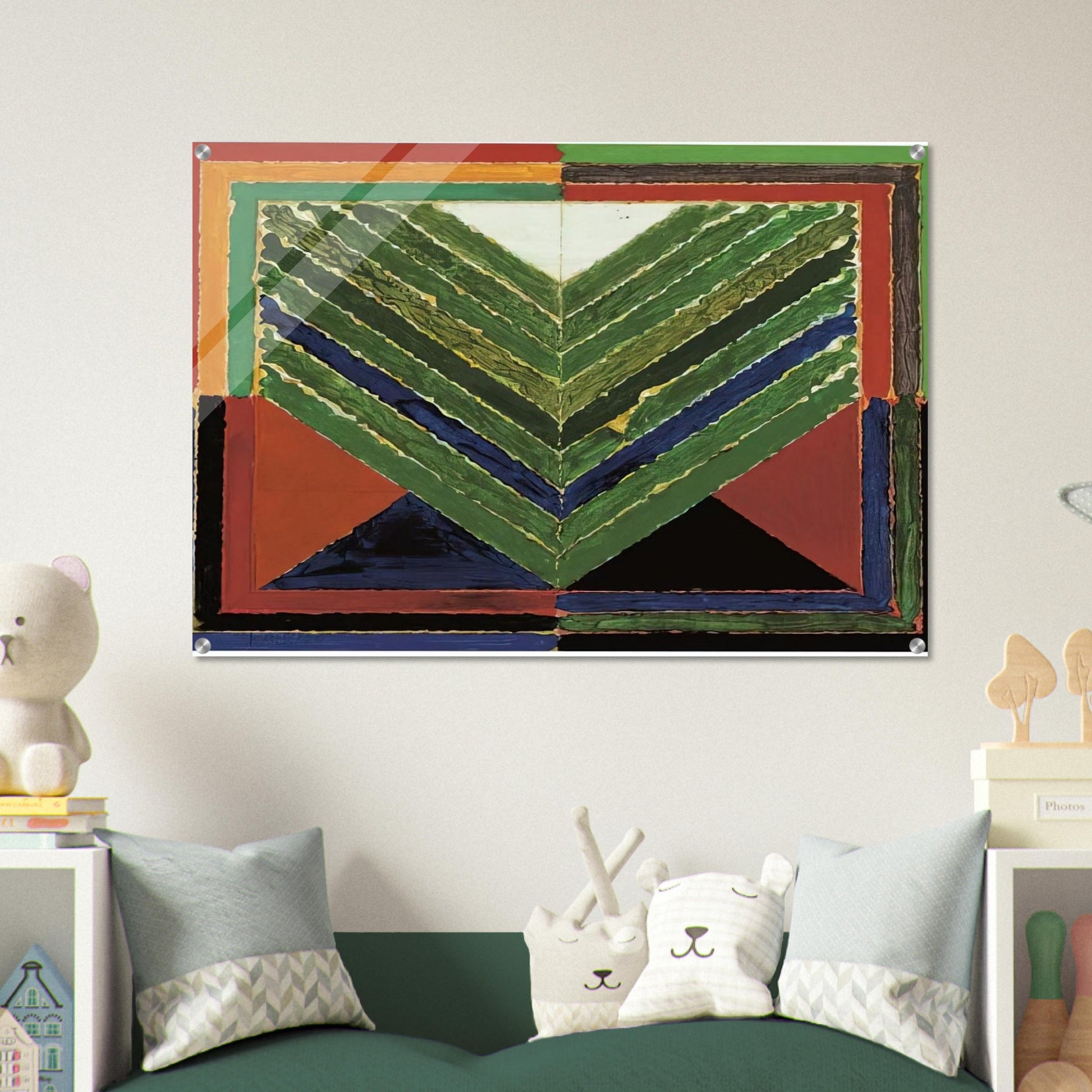 L'Arbre - Abstract Art - S. H. Raza Acrylic Print - 70x100 cm / 28x40″ inches | S. H. Raza Wall Art | S. H. Raza Prints