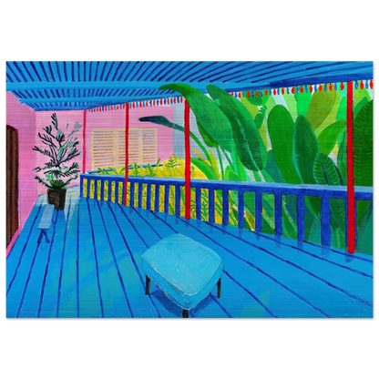 David Hockney - David Hockney Brushed Aluminum Print - 70x100 cm / 28x40 inches | David Hockney Aluminum Print | David Hockney Prints
