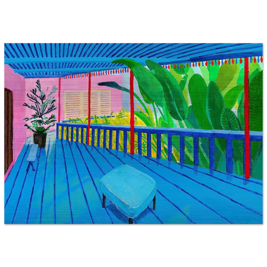 David Hockney - David Hockney Brushed Aluminum Print - 70x100 cm / 28x40 inches | David Hockney Aluminum Print | David Hockney Prints