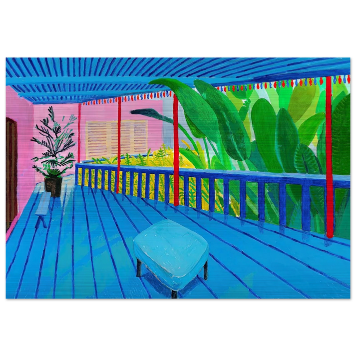 David Hockney - David Hockney Brushed Aluminum Print - 70x100 cm / 28x40 inches | David Hockney Aluminum Print | David Hockney Prints