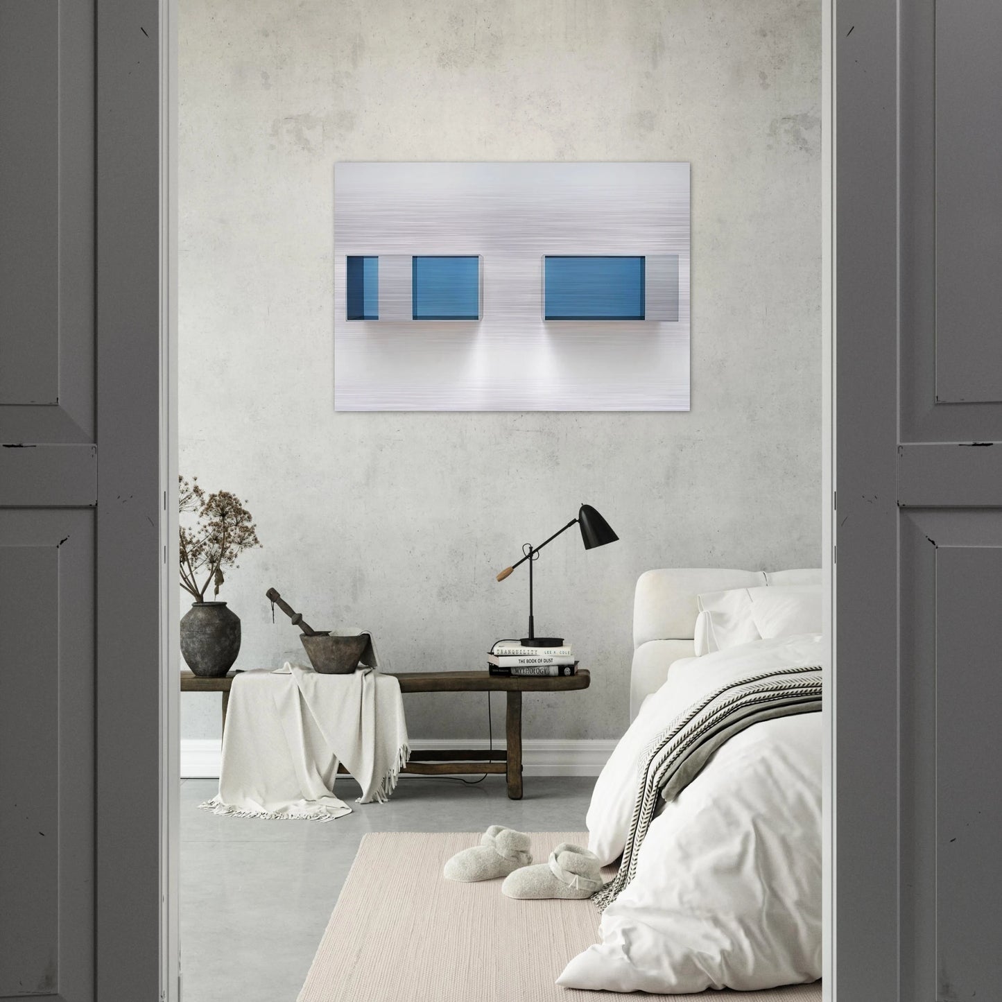 Untitled 88-28 AB Menziken - 1988 - Donald Judd Brushed Aluminum Print - 70x100 cm / 28x40 inches | Donald Judd Aluminum Print | Donald Judd Prints