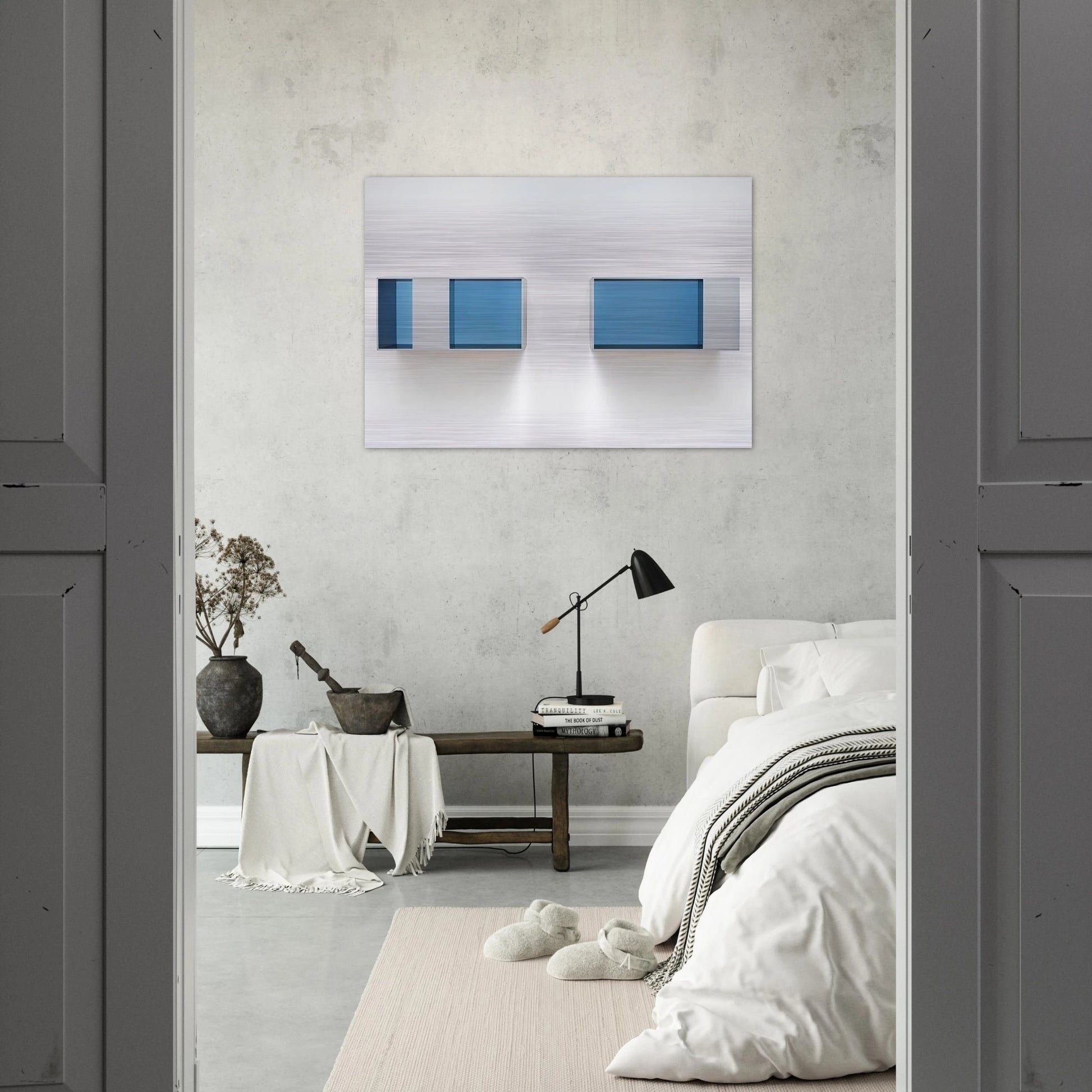 Untitled 88-28 AB Menziken - 1988 - Donald Judd Brushed Aluminum Print - 70x100 cm / 28x40 inches | Donald Judd Aluminum Print | Donald Judd Prints