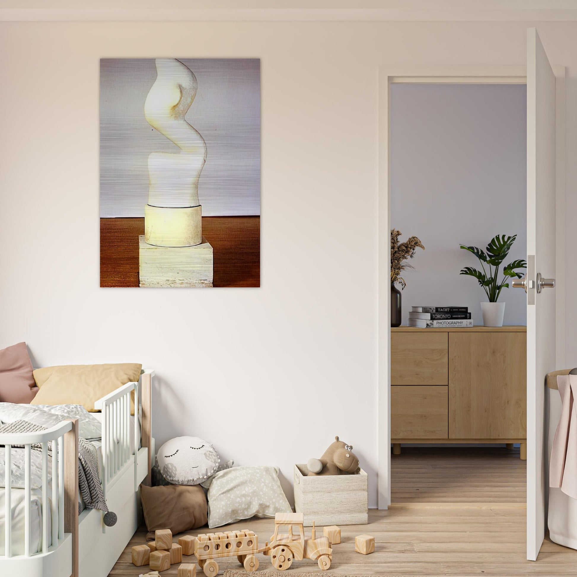 Rising Up S elevant - Jean Arp Brushed Aluminum Print - 70x100 cm / 28x40 inches | Jean Arp Aluminum Print | Jean Arp Prints