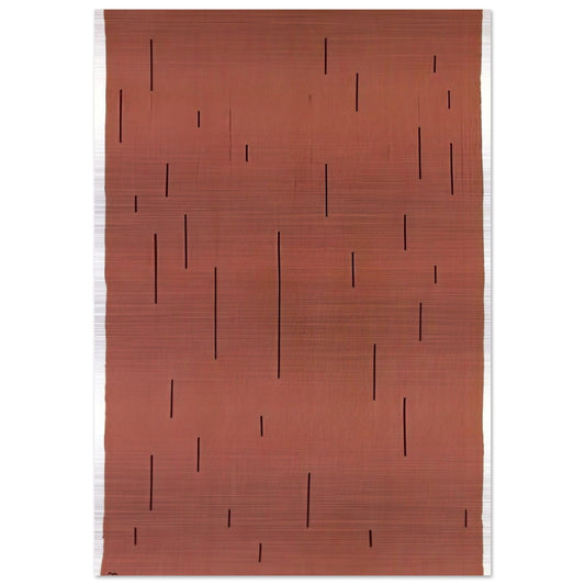 WITH VERTICALS 1946 - Anni Albers Brushed Aluminum Print - 70x100 cm / 28x40 inches | Anni Albers Aluminum Print | Anni Albers Prints