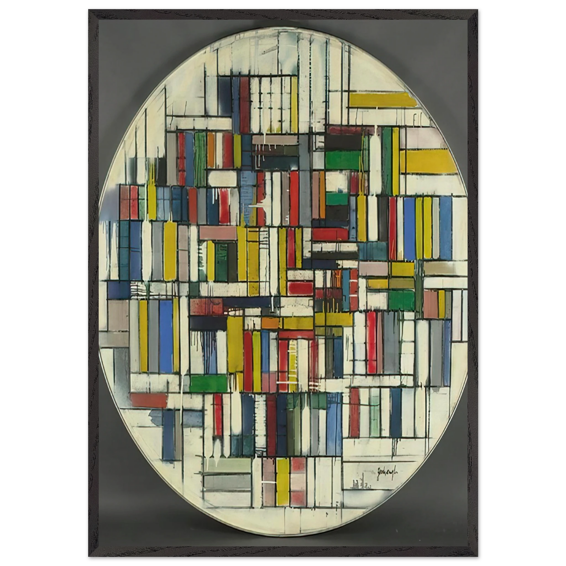 Circle III - Post-Painterly Abstraction - Robert Goodnough Framed Art Print – Black Wooden Frame - Default Title - -Framed Art Print