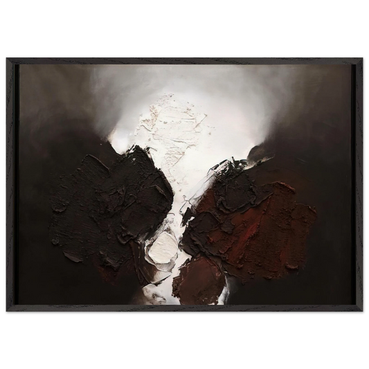 210 B 1960 - Luis Feito Framed Art Print – Black Wooden Frame - Default Title - -Framed Art Print