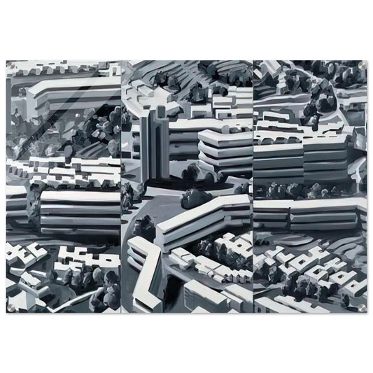 TOWNSCAPE TR 1969 - Gerhard Richter Acrylic Print - 70x100 cm / 28x40″ inches