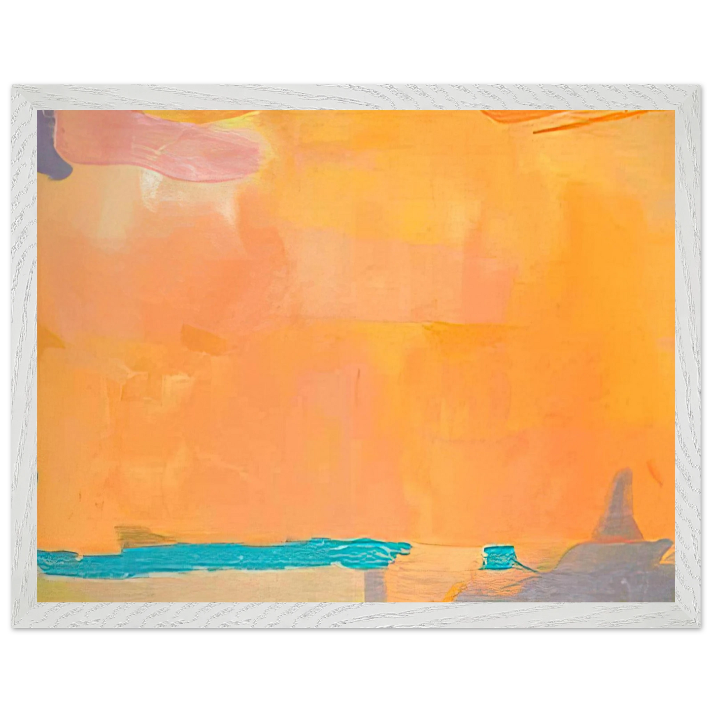 Helen Frankenthaler - Royal Fireworks - 1975 Wall art - A2 (42 x 59.4  cm) - Premium Wooden Framed Poster With Fine Art Paper - Wood frame