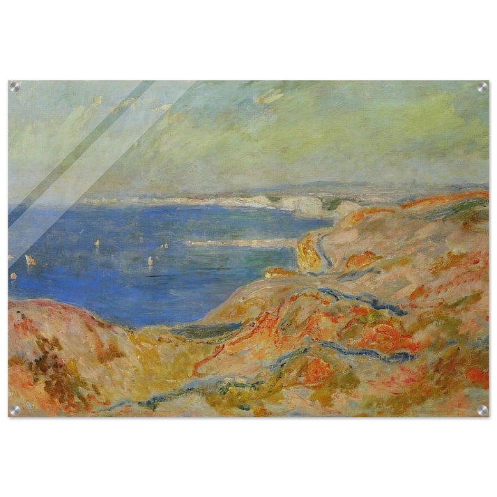 On the Cliff near Dieppe - claude monet Acrylic Print - 70x100 cm / 28x40″ inches