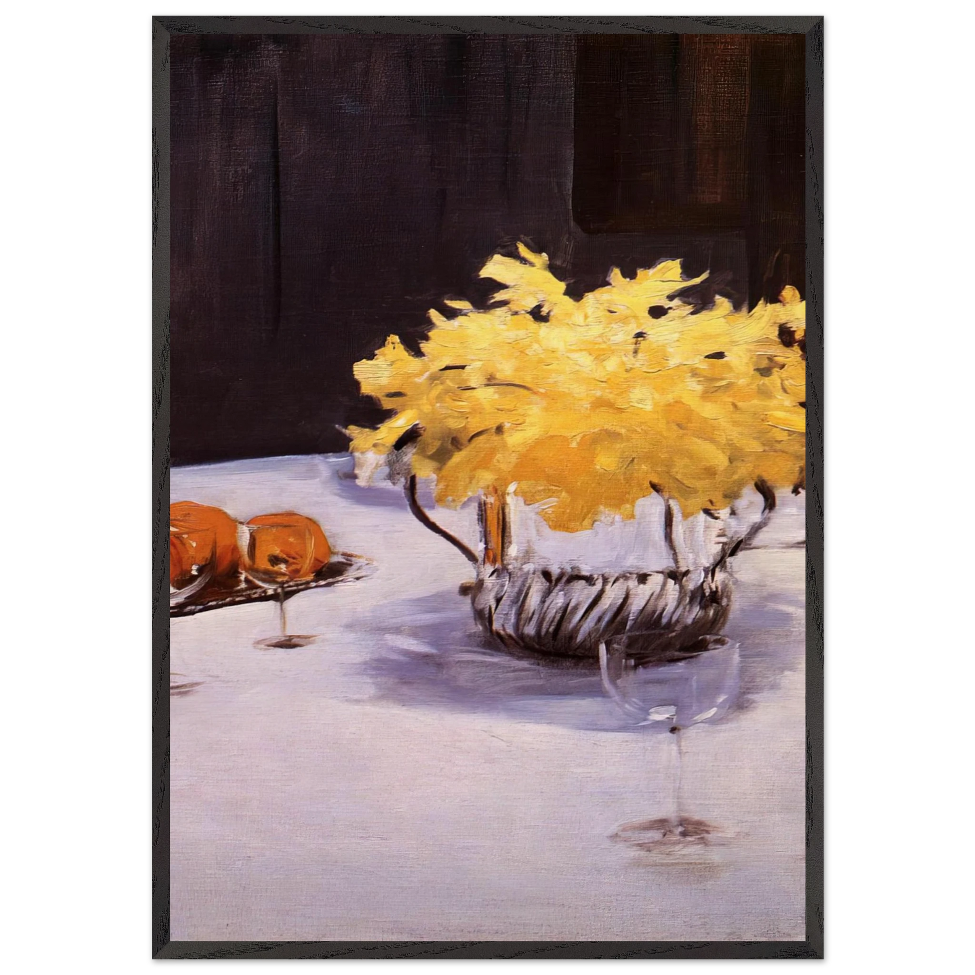 Still Life with Daffodils - John Singer Sargent Framed Art Print – Black Wooden Frame - Default Title - -Framed Art Print