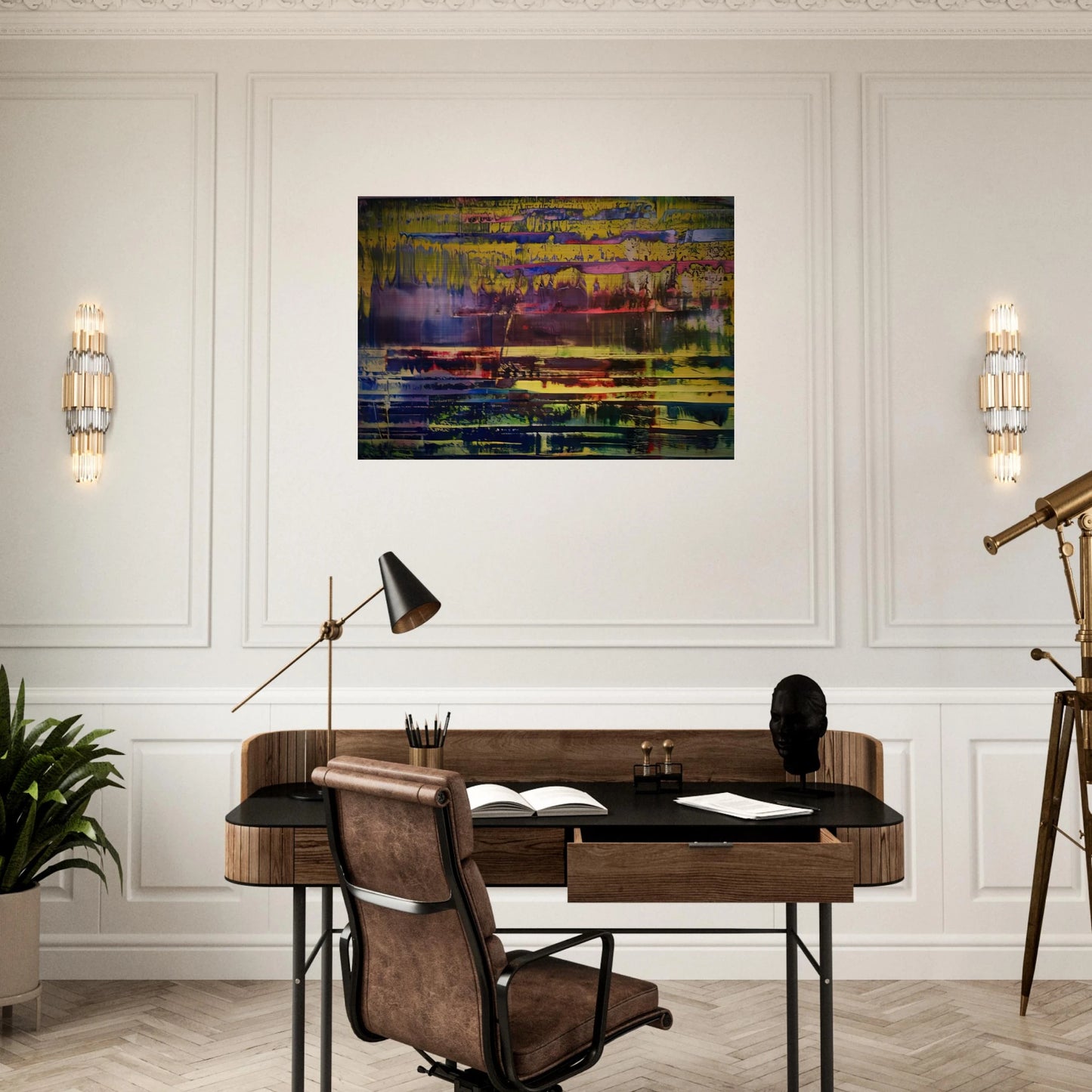 WALLACE BOURNES - Gerhard Richter Brushed Aluminum Print - 70x100 cm / 28x40 inches | Gerhard Richter Aluminum Print | Gerhard Richter Prints