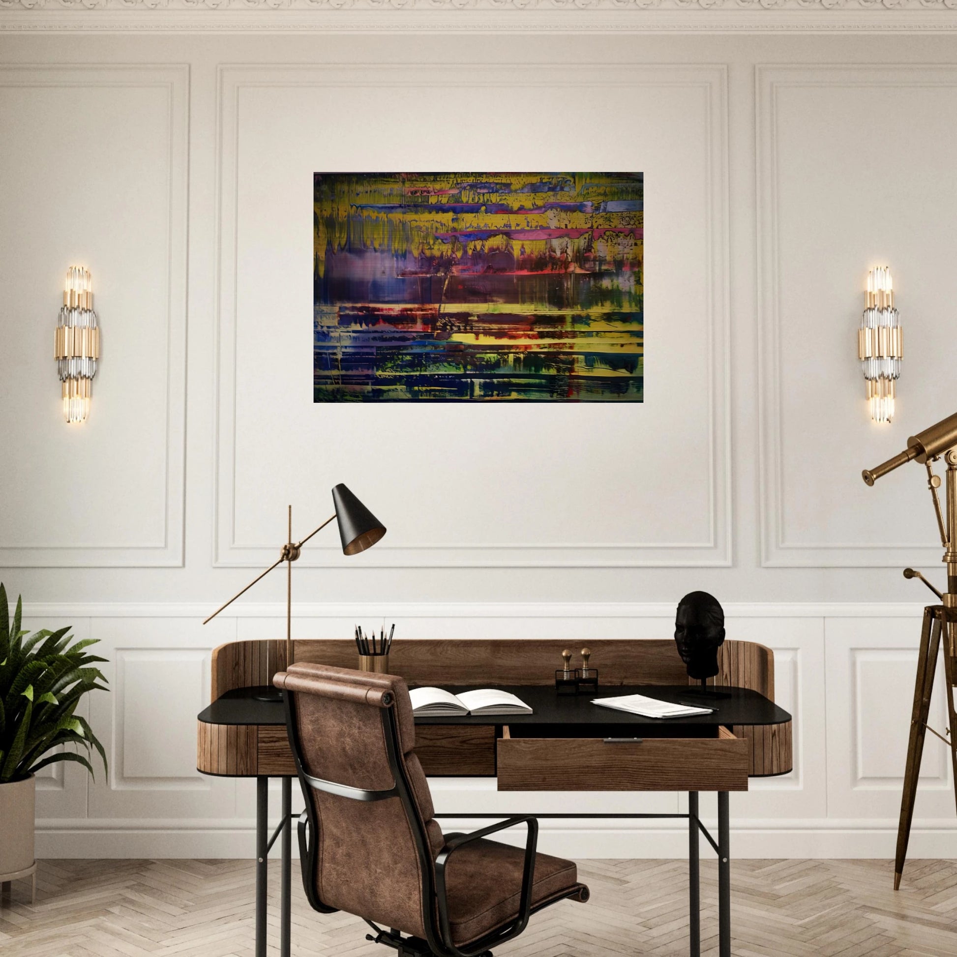 WALLACE BOURNES - Gerhard Richter Brushed Aluminum Print - 70x100 cm / 28x40 inches | Gerhard Richter Aluminum Print | Gerhard Richter Prints