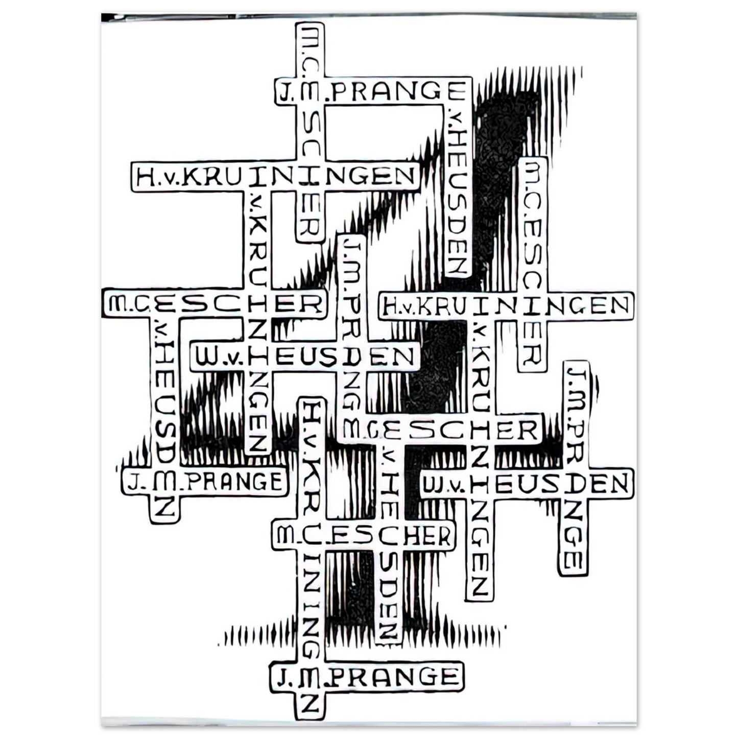 MC Escher - ESCHER (29) Wall Art - 21x29.7 cm / 8x12" - Fine Art Poster - -