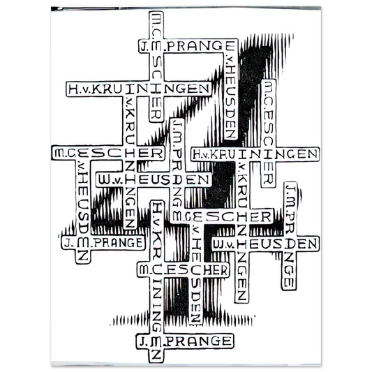MC Escher - ESCHER (29) Wall Art - 21x29.7 cm / 8x12" - Fine Art Poster - -