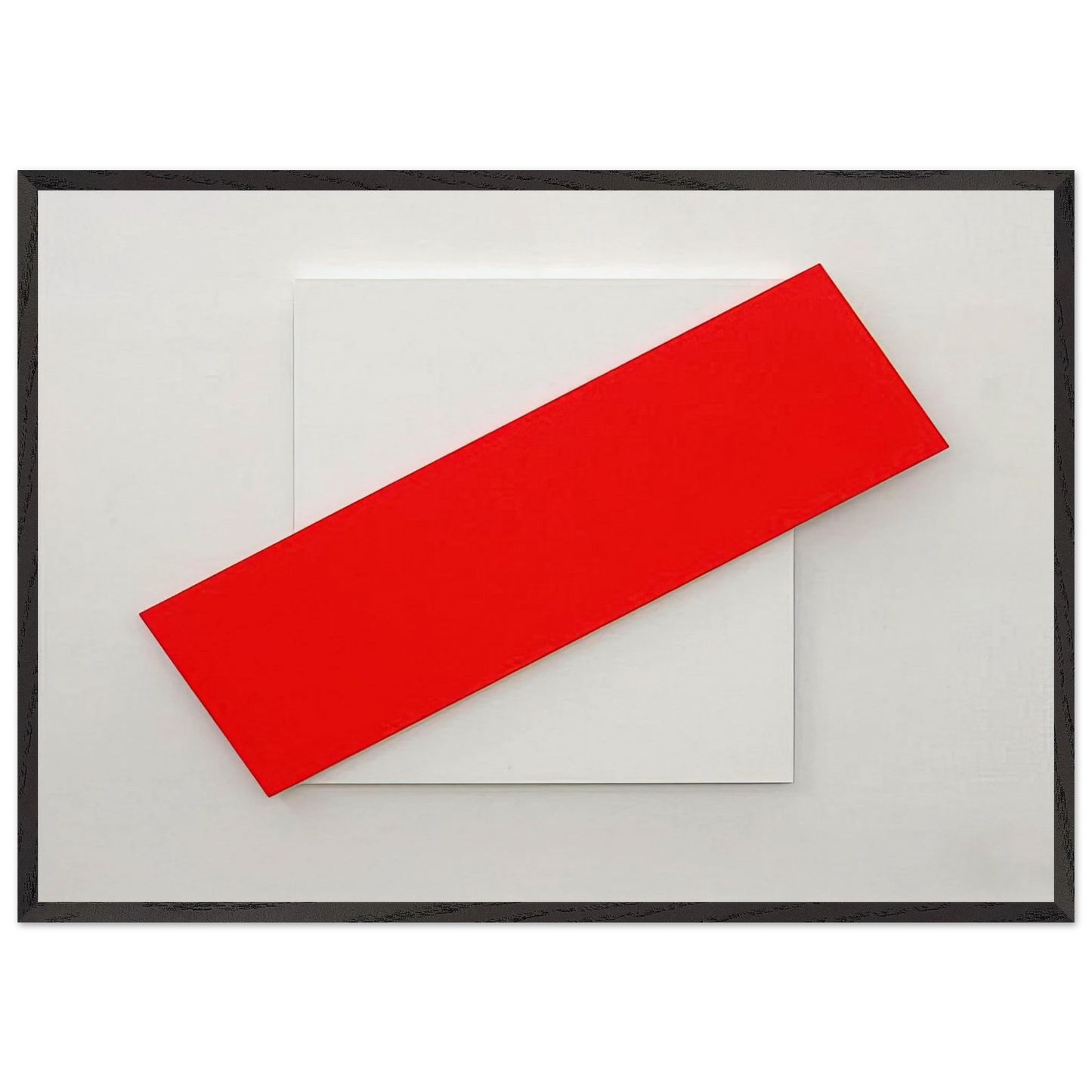 Red Diagonal - Ellsworth Kelly Framed Art Print – Black Wooden Frame - Default Title - -Framed Art Print