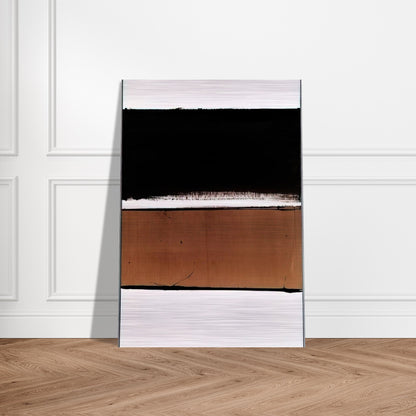 B-Walnut Stain - 1998 - Pierre Soulages Brushed Aluminum Print - 70x100 cm / 28x40 inches | Pierre Soulages Aluminum Print | Pierre Soulages Prints