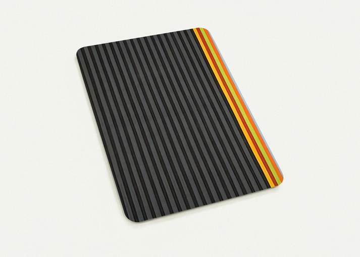 Licorice Stick - 1961 By Gene Davis Pack of 10 Post Cards | Gene Davis Post Cards | A6 (10.5 x 14.8 cm) - 4.1 x 5.8 inches