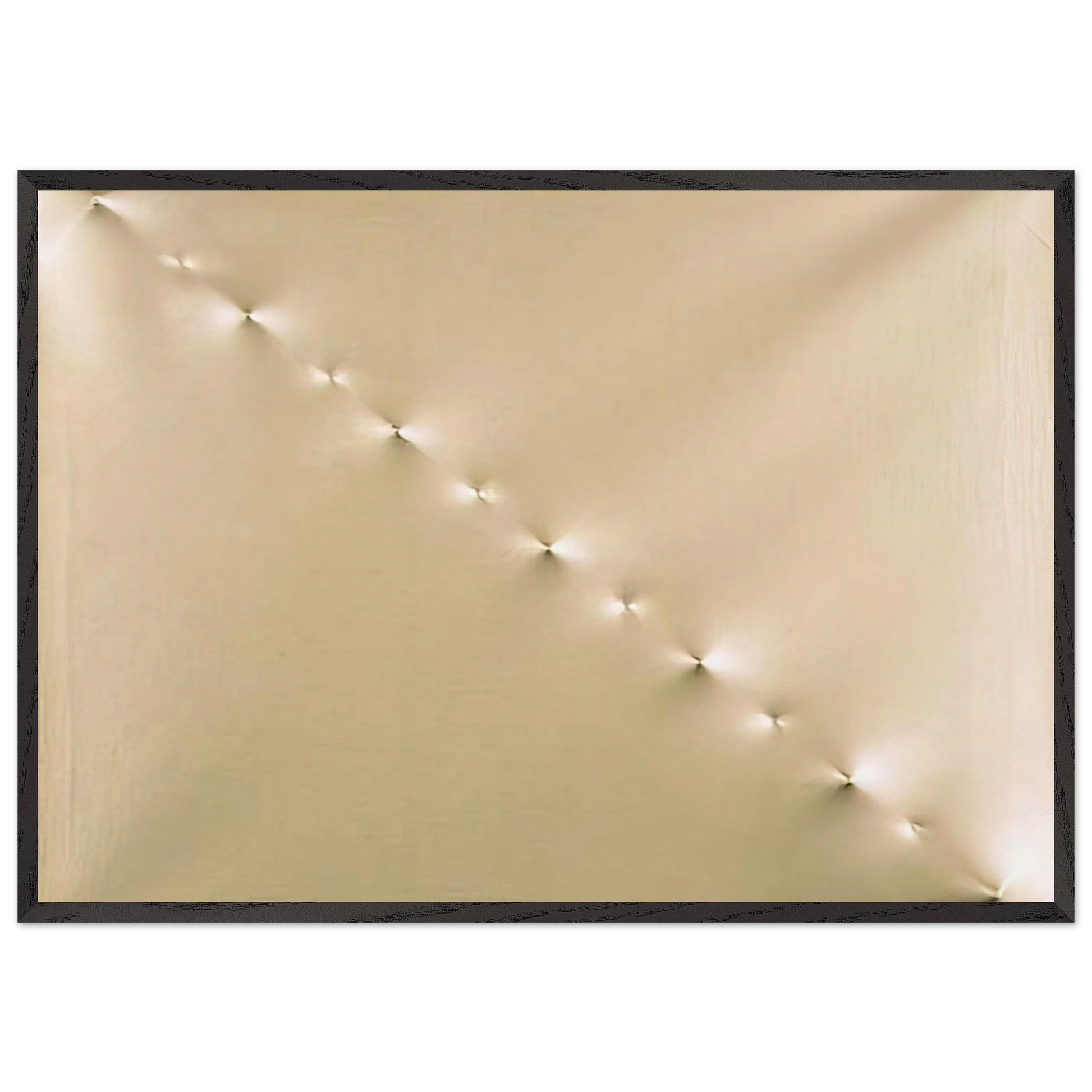 Untitled - Spatialism - Enrico Castellani Framed Art Print – Black Wooden Frame - Default Title - -Framed Art Print