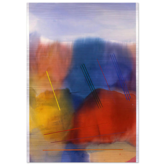 Free Spirit - 1991 - Ronnie Landfield Brushed Aluminum Print - 70x100 cm / 28x40 inches | Ronnie Landfield Aluminum Print | Ronnie Landfield Prints
