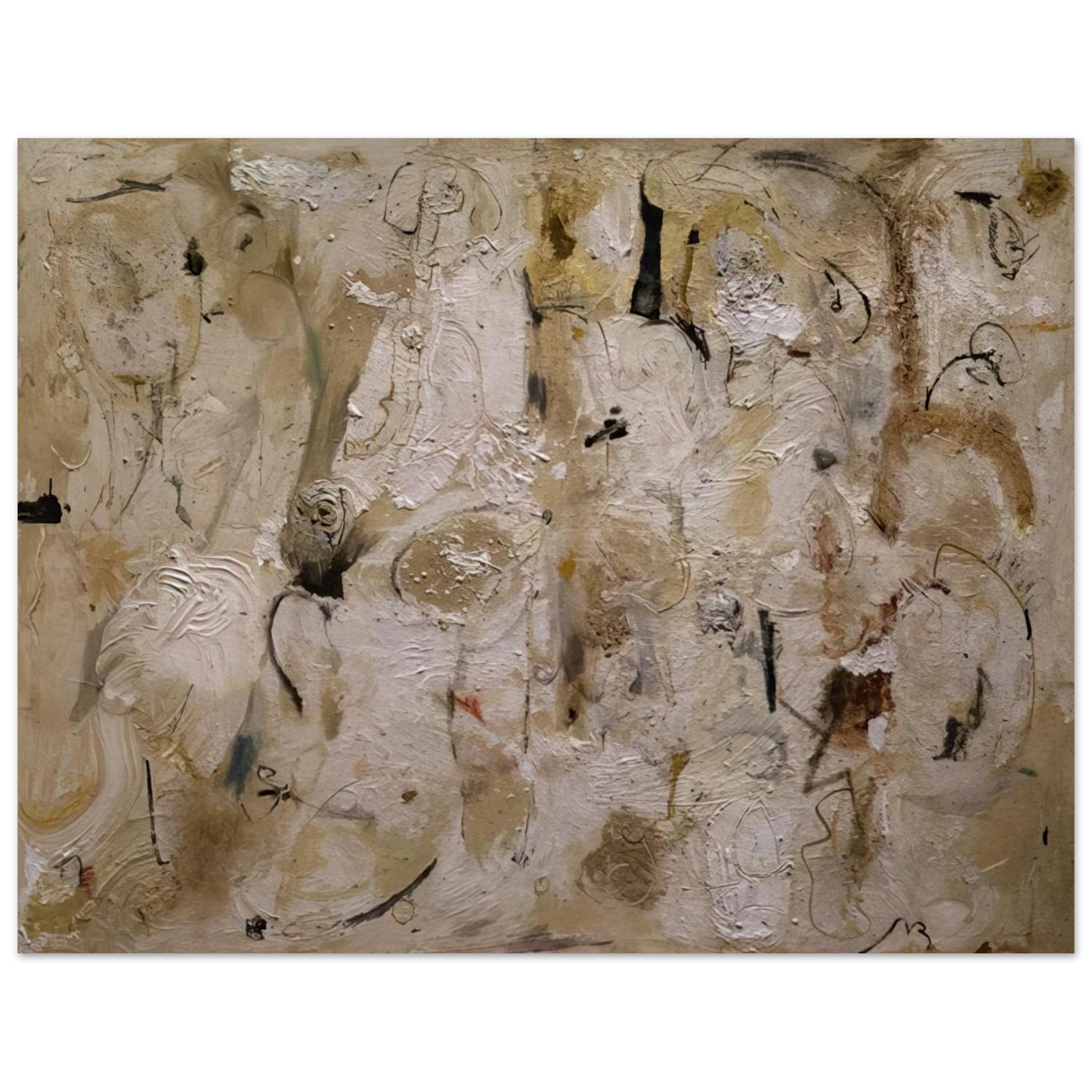 Helen Frankenthaler - Painted on 21st Street - 1951 Wall art - A1 (59.4 x 84.1  cm) - Premium Wooden Framed Poster With Fine Art Paper - Wood frame
