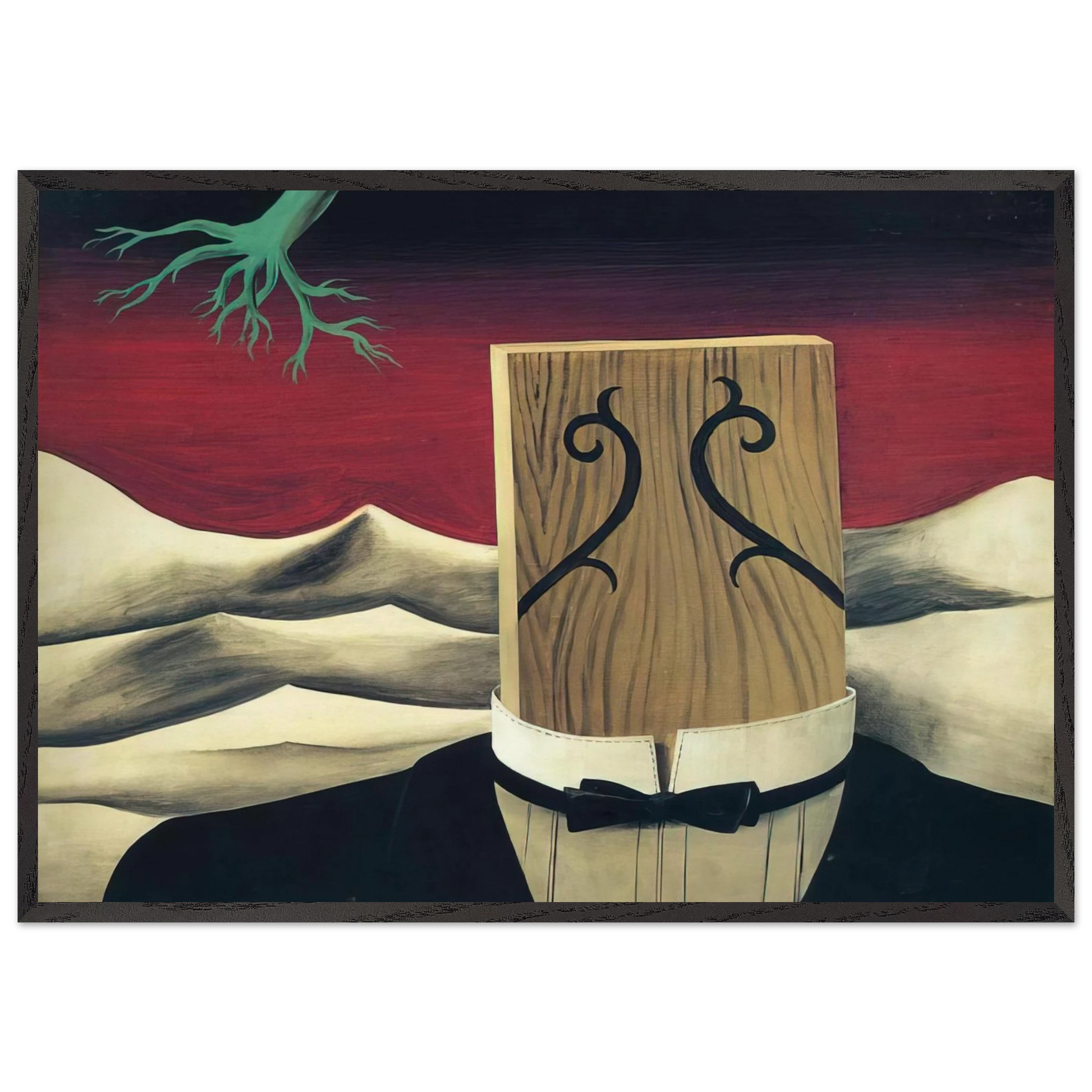 THE CONQUEROR 1926 - Rene Magritte Framed Art Print – Black Wooden Frame - Default Title - -Framed Art Print