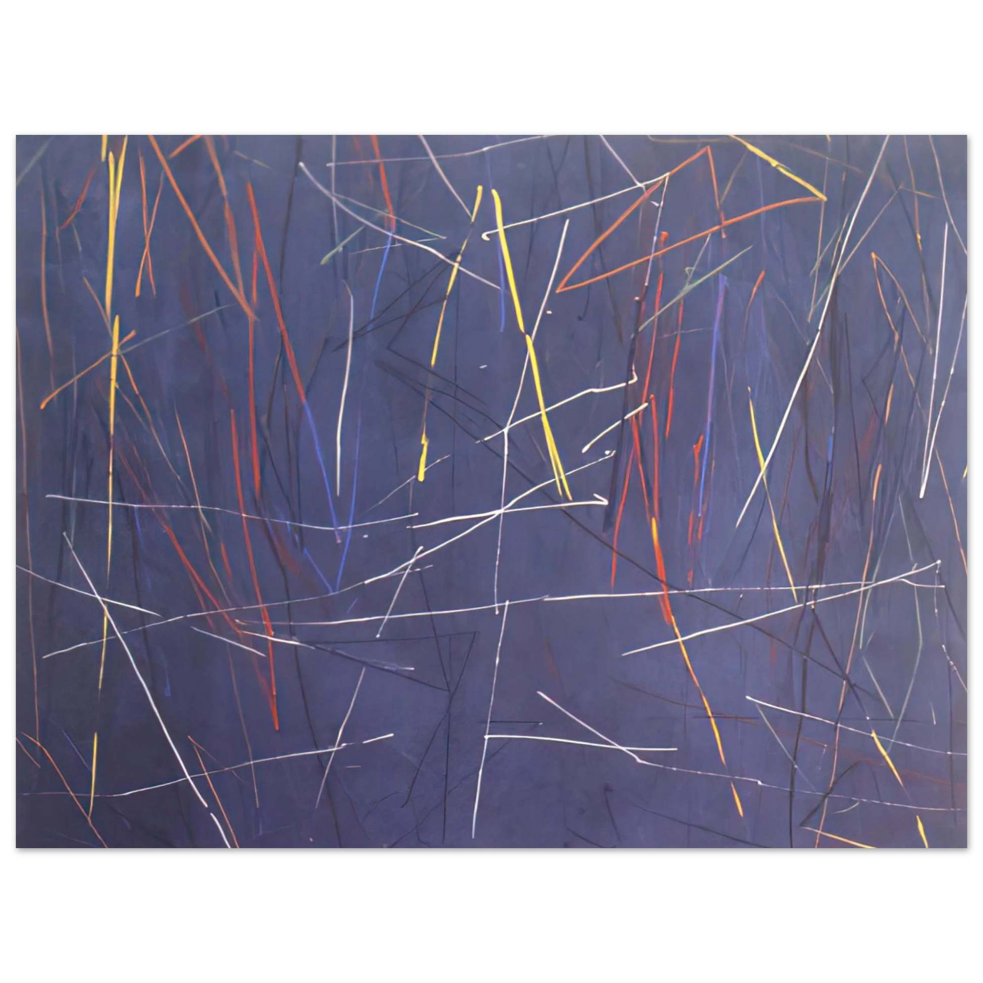 Ronnie Landfield - Gates of Blue - 1975 Fine Art Poster - Default Title