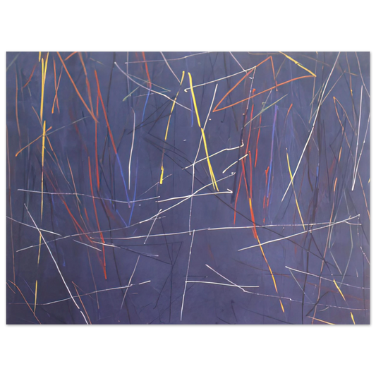 Ronnie Landfield - Gates of Blue - 1975 Fine Art Poster - Default Title
