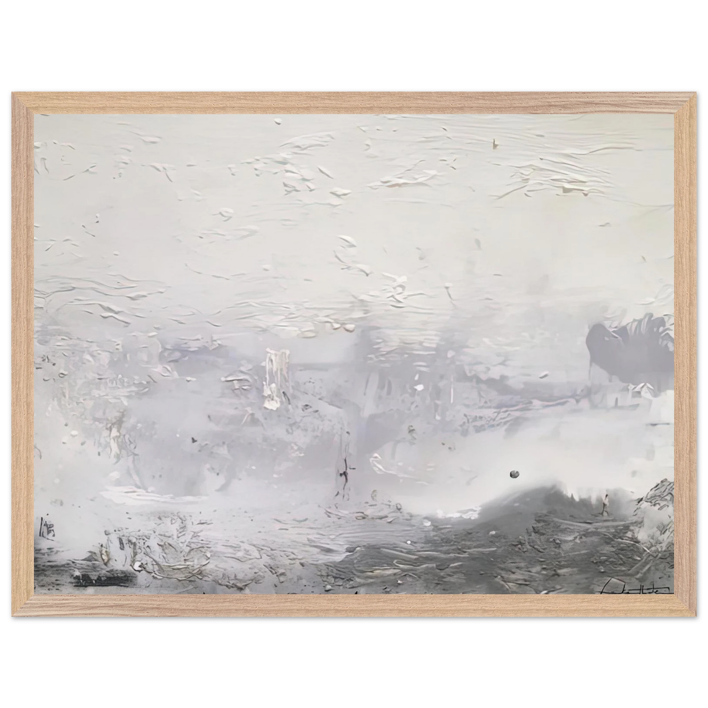 Helen Frankenthaler - Barometer, 1992- Wall Art - 21x29.7 cm / 8x12" - Premium Wooden Framed Poster With Fine Art Paper - White frame