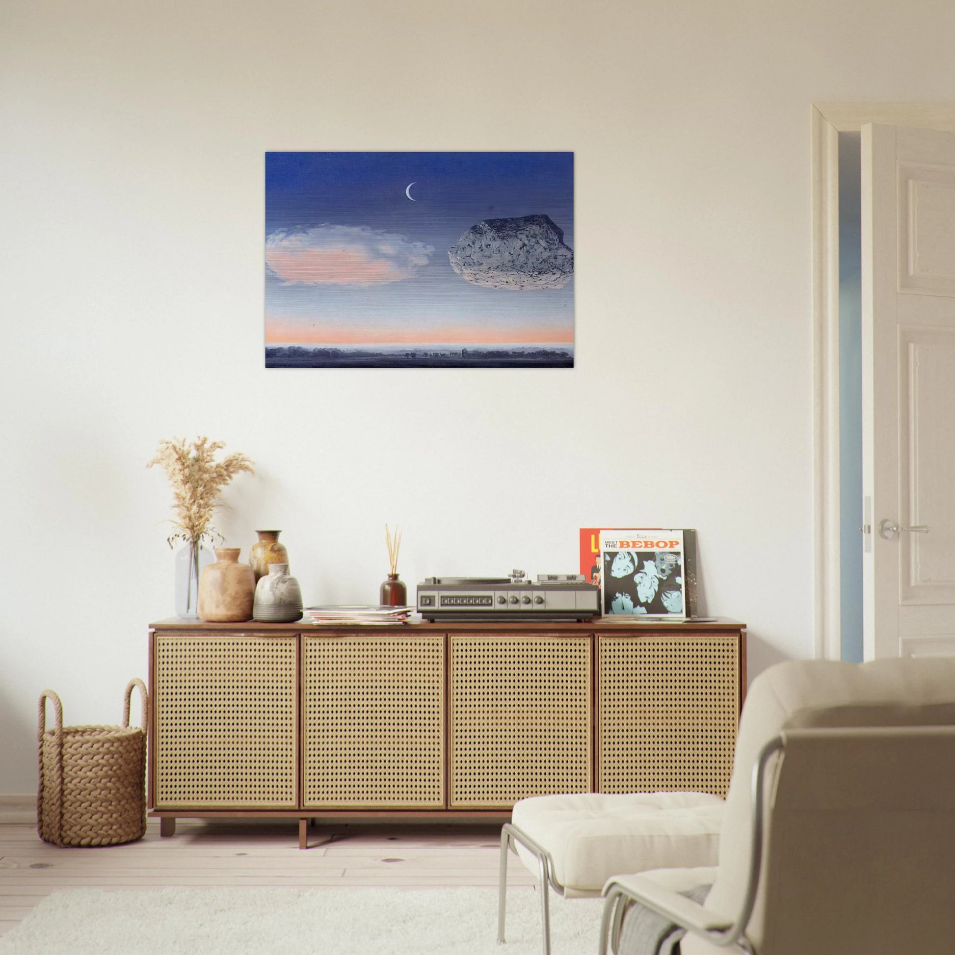 THE BATTLE OF THE ARGONNE 1959 - Rene Magritte Brushed Aluminum Print - 70x100 cm / 28x40 inches | Rene Magritte Aluminum Print | Rene Magritte Prints