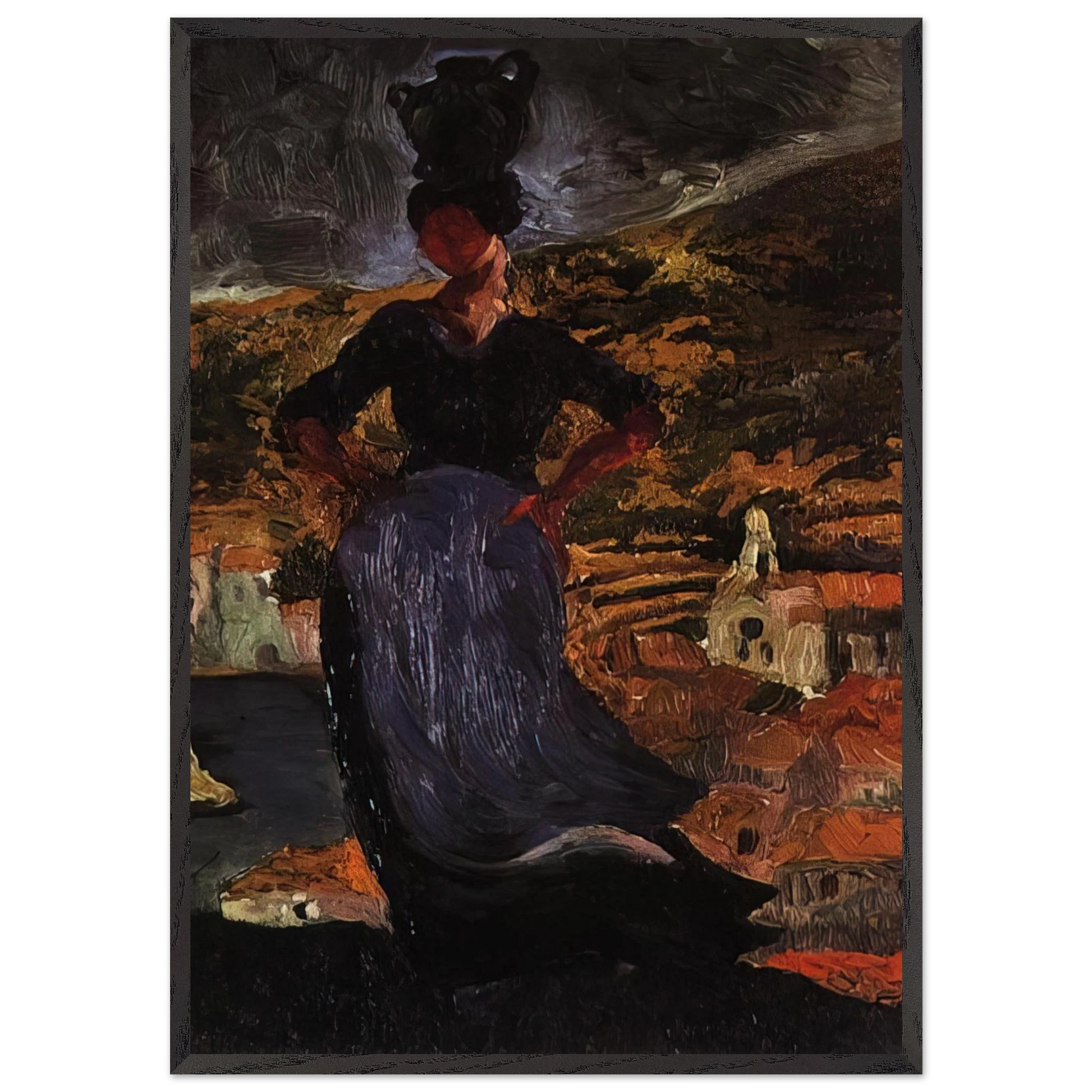 PORTRAIT OF HORTENSIA - Salvador Dali Framed Art Print – Black Wooden Frame - Default Title - -Framed Art Print