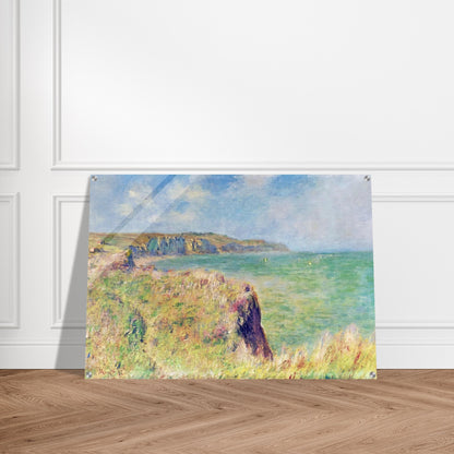 Edge of the Cliff at Pourville - claude monet Acrylic Print - 70x100 cm / 28x40″ inches
