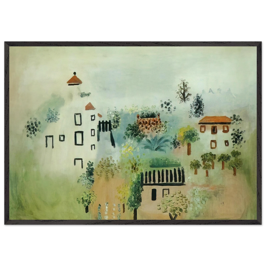 LANDSCAPE N5 - Pablo Picasso Framed Art Print – Black Wooden Frame - Default Title - -Framed Art Print