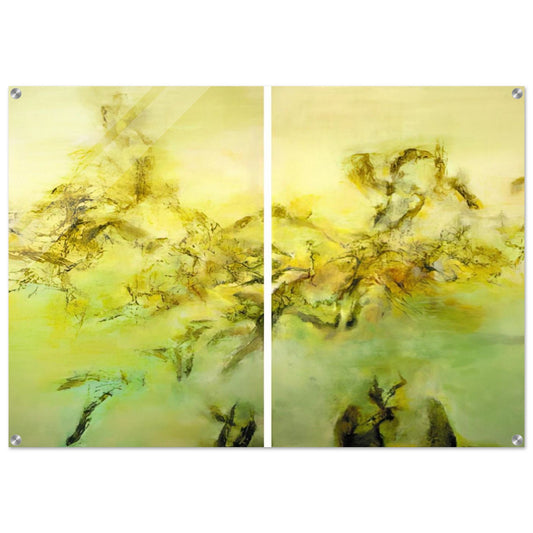 27 10 2002 2002 - Zao Wou-Ki Acrylic Print - 70x100 cm / 28x40″ inches | Zao Wou-Ki Wall Art | Zao Wou-Ki Prints
