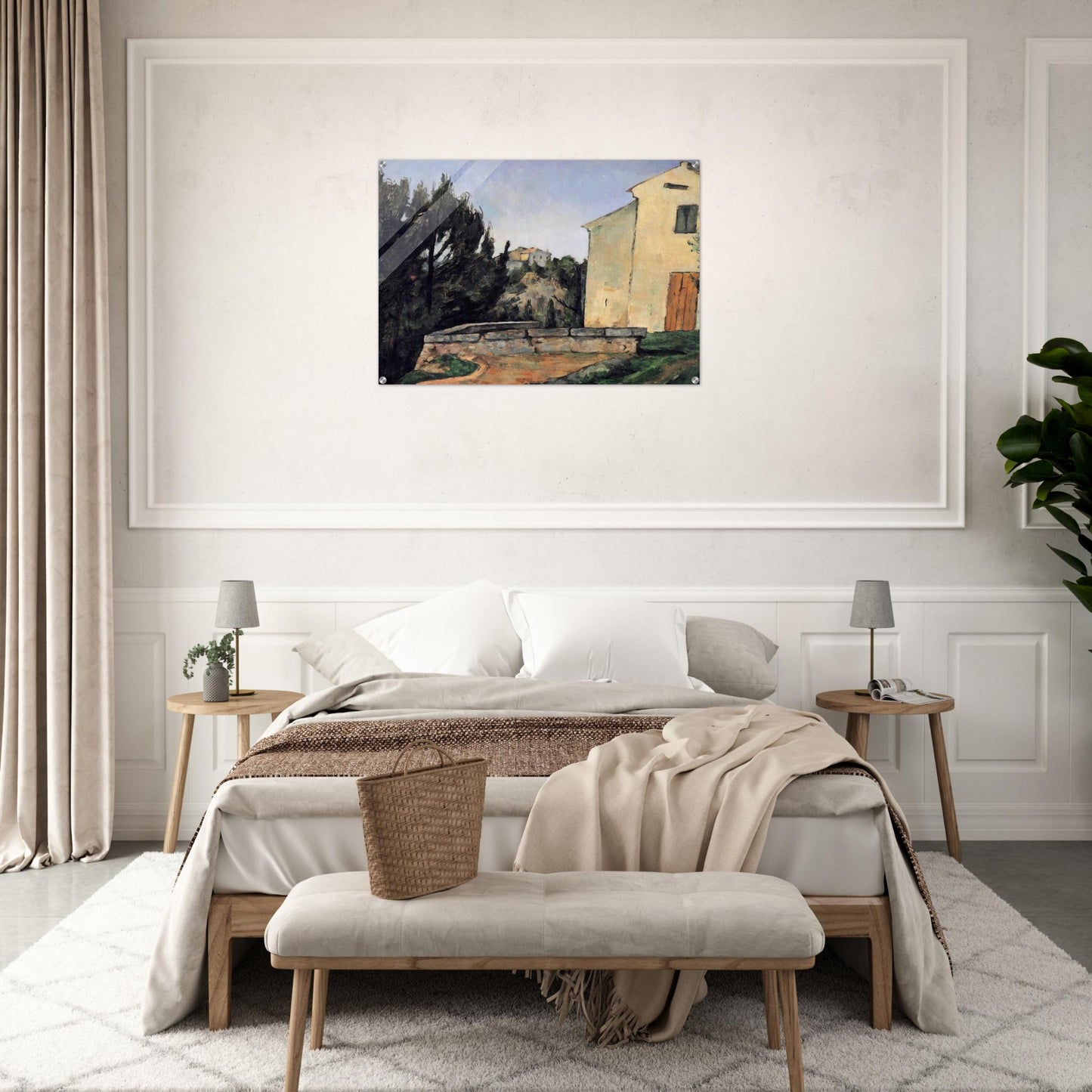 The Abandoned House - Paul Cézanne Acrylic Print - 70x100 cm / 28x40″ inches | Paul Cézanne Wall Art | Paul Cézanne Prints