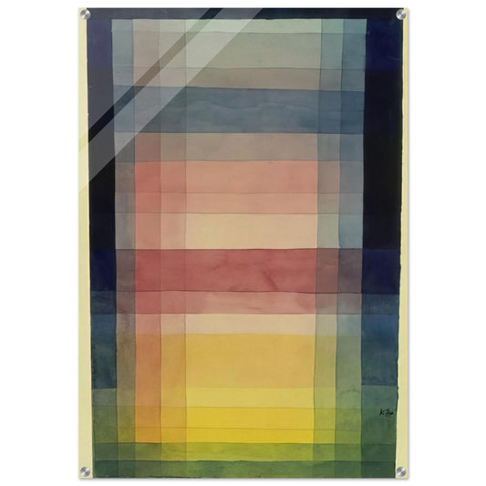 ARCHITECTURE OF THE PLAIN 1923 - Paul Klee Acrylic Print - 70x100 cm / 28x40″ inches | Paul Klee Wall Art | Paul Klee Prints
