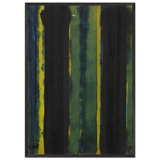 Untitled - 1970 N18 - Yun Hyong-keun Framed Art Print – Black Wooden Frame - Default Title - -Framed Art Print