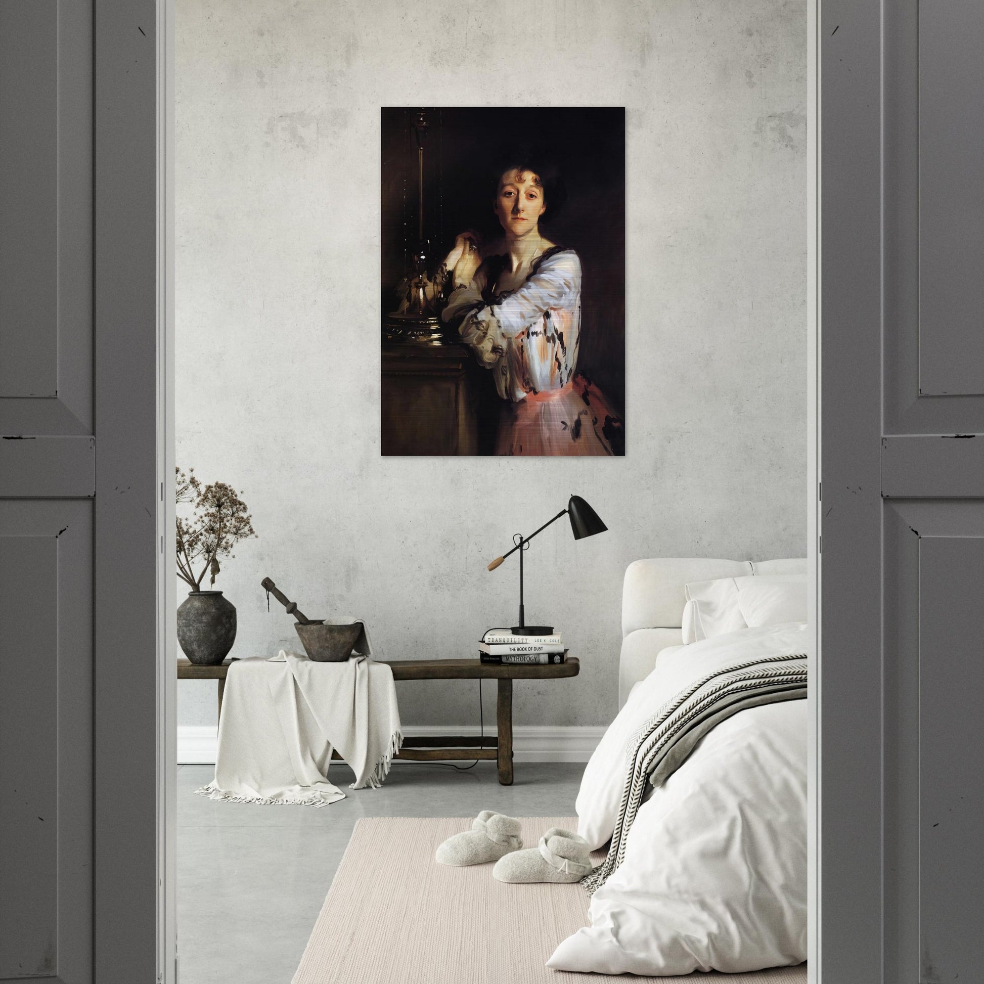 Mrs Charles Russell - John Singer Sargent Brushed Aluminum Print - 70x100 cm / 28x40 inches | John Singer Sargent Aluminum Print | John Singer Sargent Prints