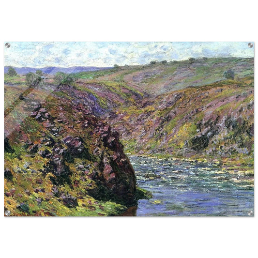 Valley of the Creuse, Sunlight Effect - claude monet Acrylic Print - 70x100 cm / 28x40″ inches | claude monet Wall Art | claude monet Prints