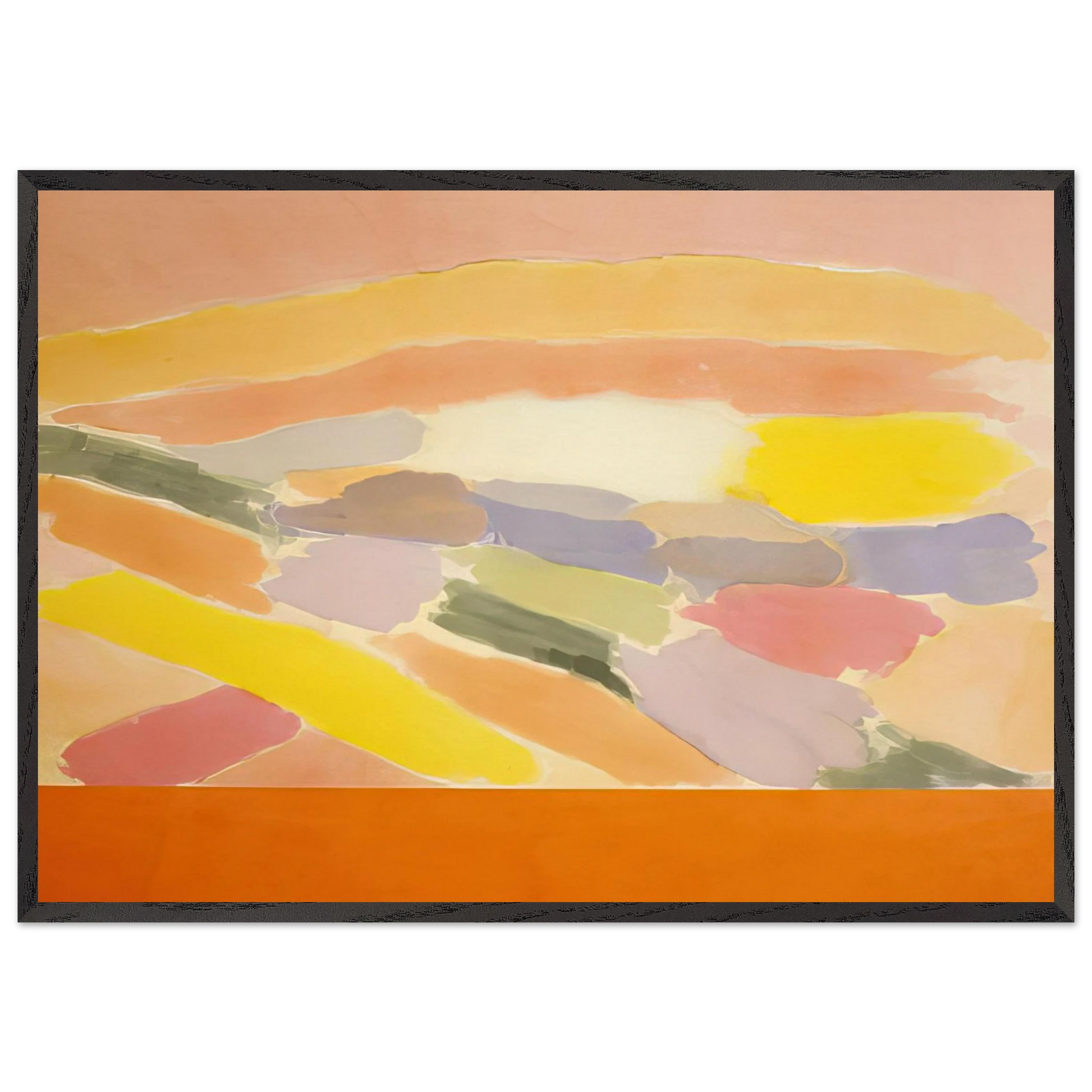 Arielle - 1978 - Ronnie Landfield Framed Art Print – Black Wooden Frame - Default Title - -Framed Art Print