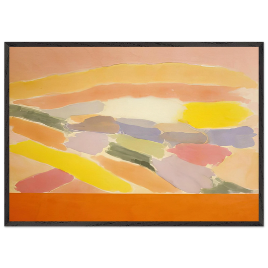 Arielle - 1978 - Ronnie Landfield Framed Art Print – Black Wooden Frame - Default Title - -Framed Art Print