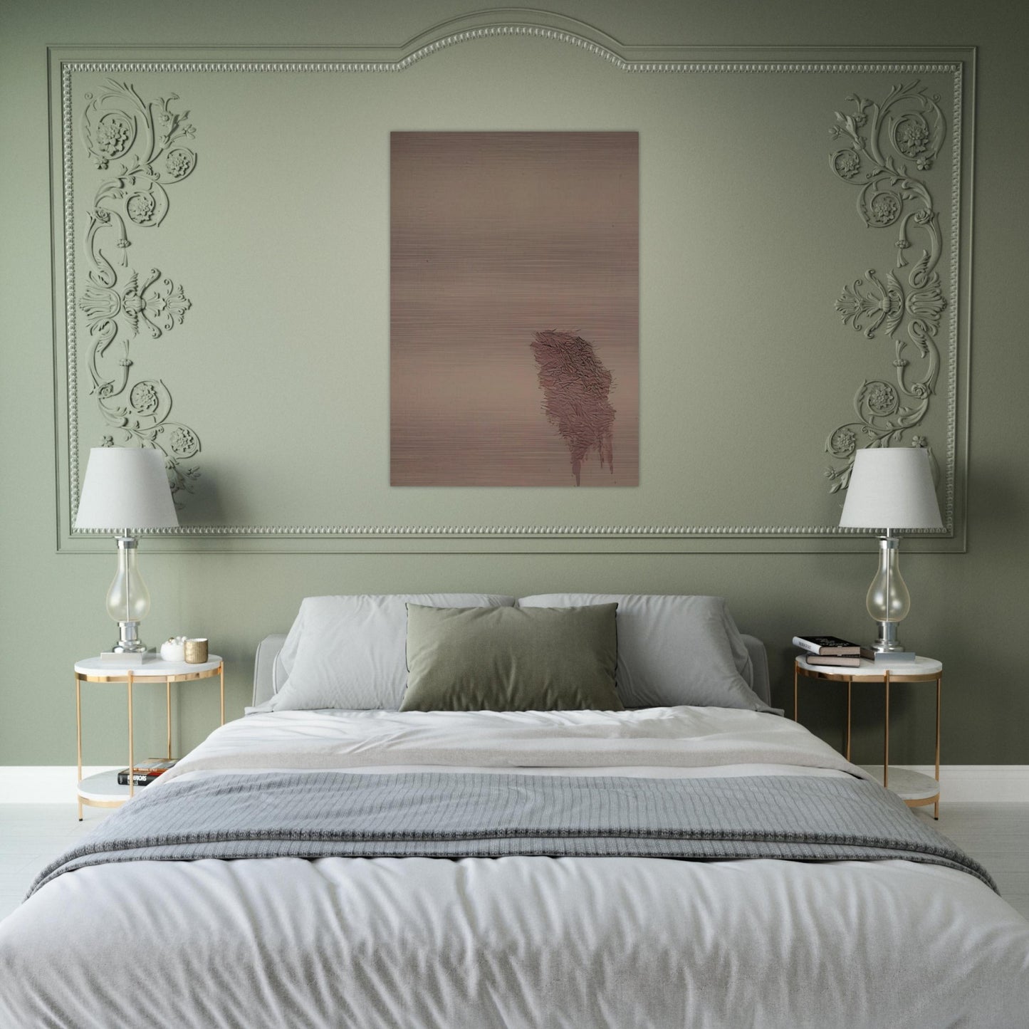 Pink Blend - 1972 - Robert Goodnough Brushed Aluminum Print - 70x100 cm / 28x40 inches | Robert Goodnough Aluminum Print | Robert Goodnough Prints