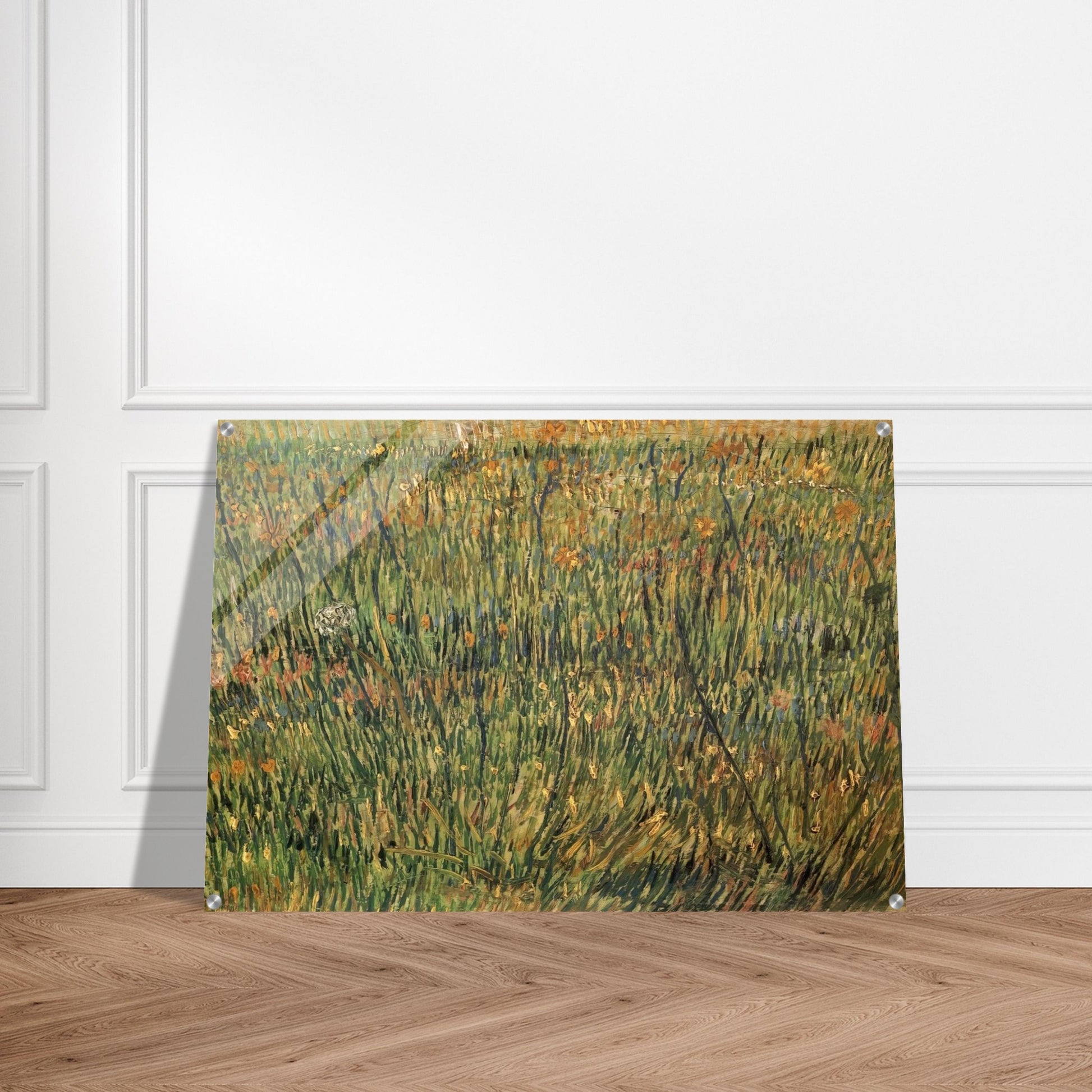 Pasture in Bloom - Vincent van Gogh Acrylic Print - 70x100 cm / 28x40″ inches