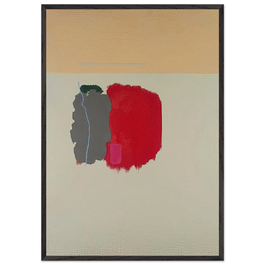 Red Spot - 1954 - John Ferren Framed Art Print – Black Wooden Frame - Default Title - -Framed Art Print