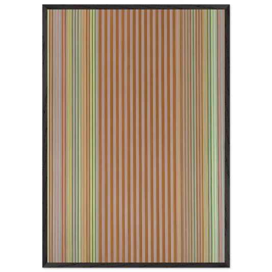 Cannonball - 1969 - Gene Davis Framed Art Print – Black Wooden Frame - Default Title - -Framed Art Print