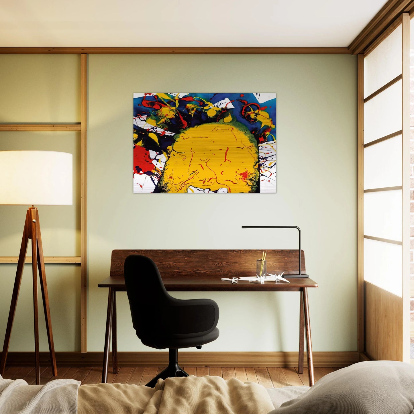 Untitled  SFP94-141  SFF 1811  - Sam Francis Brushed Aluminum Print - 70x100 cm / 28x40 inches | Sam Francis Aluminum Print | Sam Francis Prints