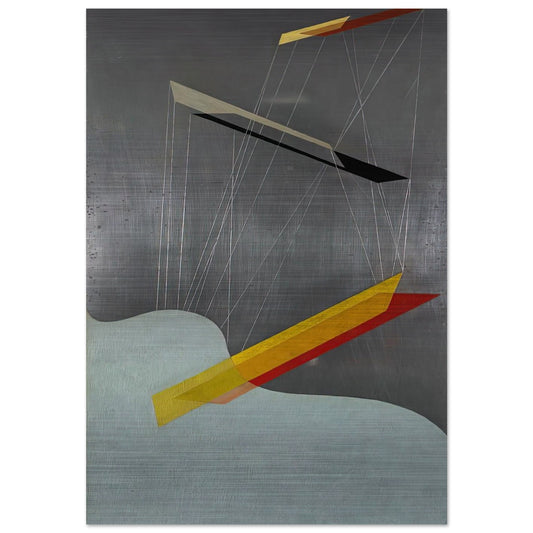 Sil I - Laszlo Moholy-Nagy Brushed Aluminum Print - 70x100 cm / 28x40 inches | Laszlo Moholy-Nagy Aluminum Print | Laszlo Moholy-Nagy Prints